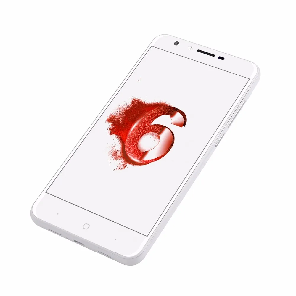 Doogee Y6 Piano White отпечатков пальцев мобильные телефоны 5 дюйма HD 4 ГБ + 64 Android6.0 Dual SIM MTK6750