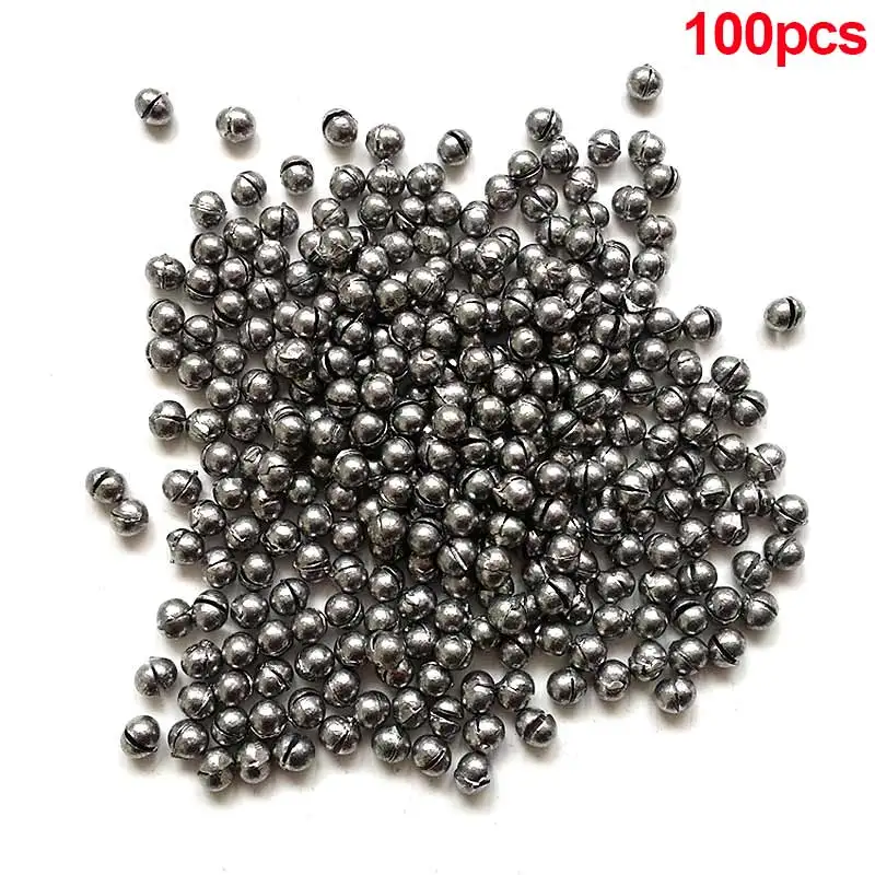 100 قطعة 0.5g الصيد الوزن حوض الصيد انقسام الرصاص بالرصاص ثقالة جولة انقسام النار موزع الصيد معالجة أدوات YS-BUY