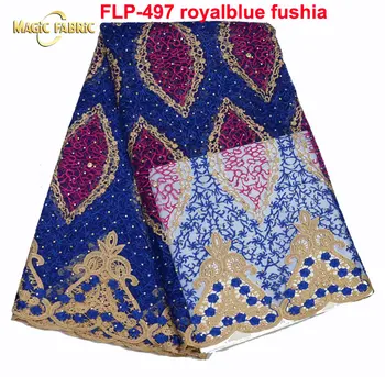 

2017 Best Selling Swiss cord lace African French net Lace Fabric With Stones African Lace Fabric High Quality For WeddingFLP-497