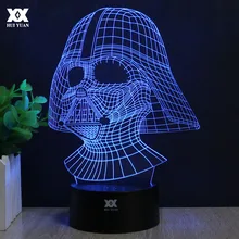 Звездные войны Дарт вэйдер» Анакина Скайуокера 3D лампа BB-8 светодиодный Новинка Ночной светильник s USB светильник светящийся ребенка подар