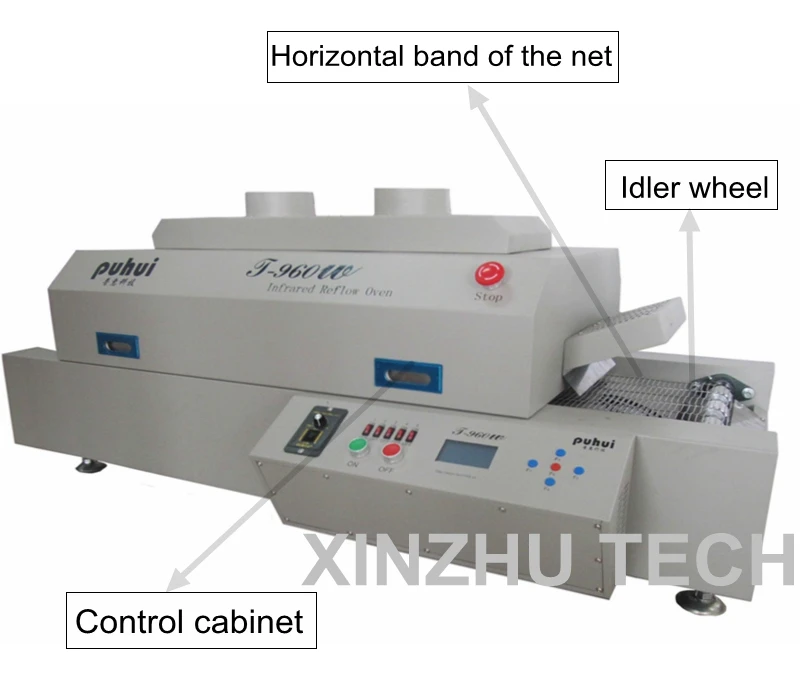 Первоначально PUHUI инфракрасный канал печь для оплавления T-960W светодиодный печь для плавки SMT