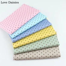 Хлопок Twill текстиль розовый синий желтый зеленый верблюд 5 мм Простая звезда ткани для комплект кровати «сделай сам» Подушка пэчворк Декор ручной работы