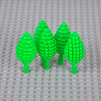 

5pcs City Block MOC Building Blocks Mini Trees Plants DIY Blocks Baseplate Small Bricks Base Figures