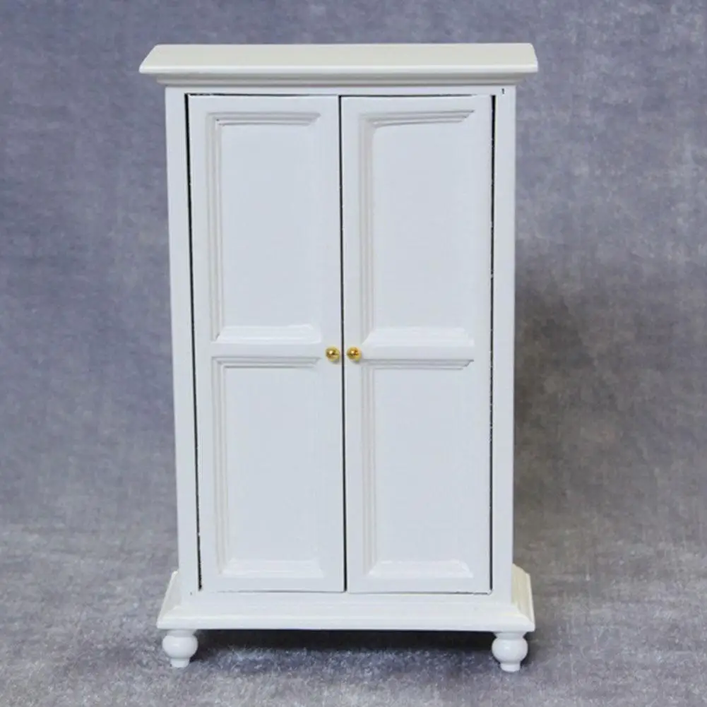 Кукольный шкафчик для кухонной мебели, кукольный шкафчик, кукольный домик, миниатюрный кукольный домик, 1:12, DIY аксессуары WWP5070 - Цвет: White