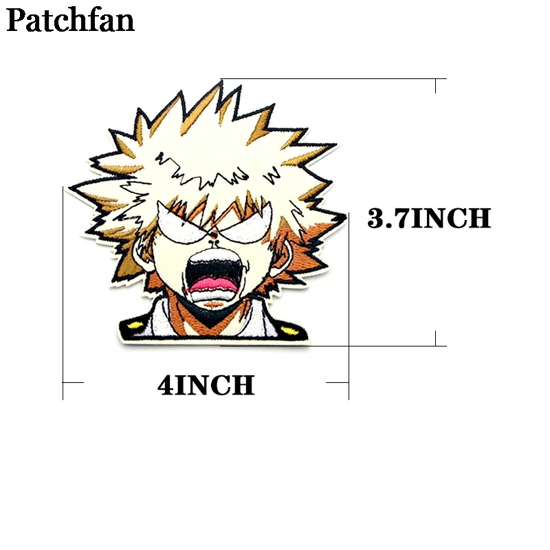 Patchfan My hero Академия аппликационные заплатки Сделай Сам Утюг на пункт джинсы сумка
