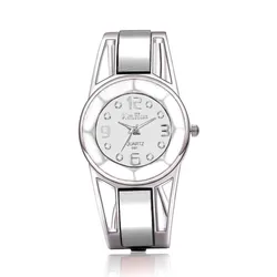 Women's Luxury Stainless Steel Bracelet Quartz Watch (WHITE)