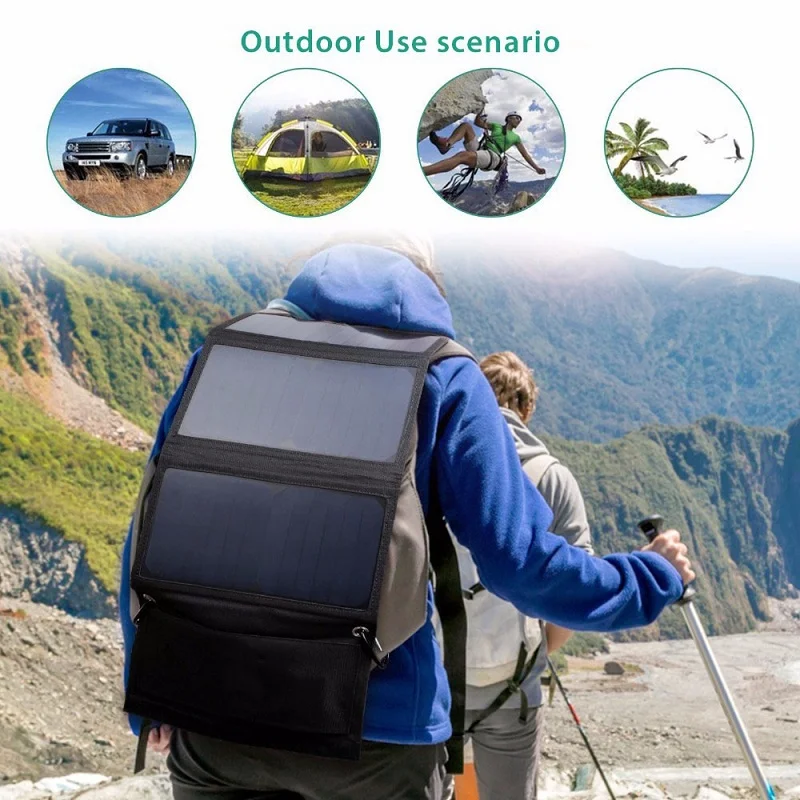 BUHESHUI 21W Foldable Solar Charger For Mobile Phone/Power Bank Battery Charger Sunpower Dual USB Solar Panel 3pcs Free Shipping BUHESHUI 21W Foldable Solar Charger For Mobile Phone/Power Bank Battery Charger Sunpower Dual USB Solar Panel 3pcs Free Shipping