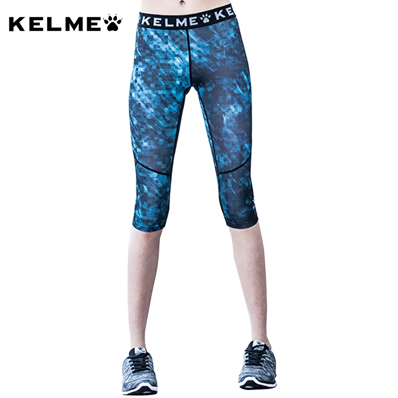 KELME женские колготки для бега компрессионные йоги гимнастики фитнеса эластичные