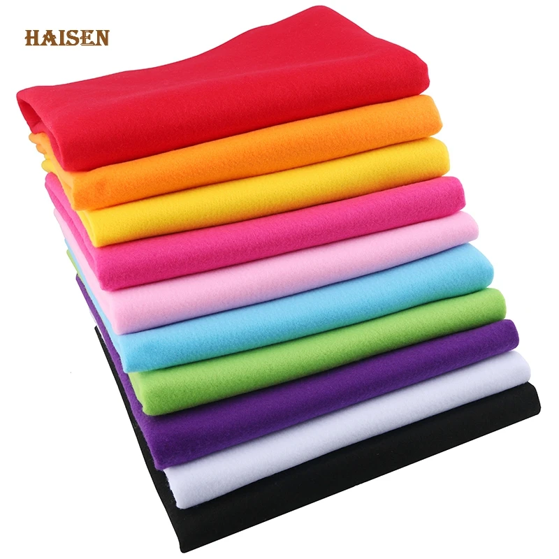 2mm Thickness Polyester Non Woven Felt Fabric Cloth For Sewing Dolls Crafts 45x90cm