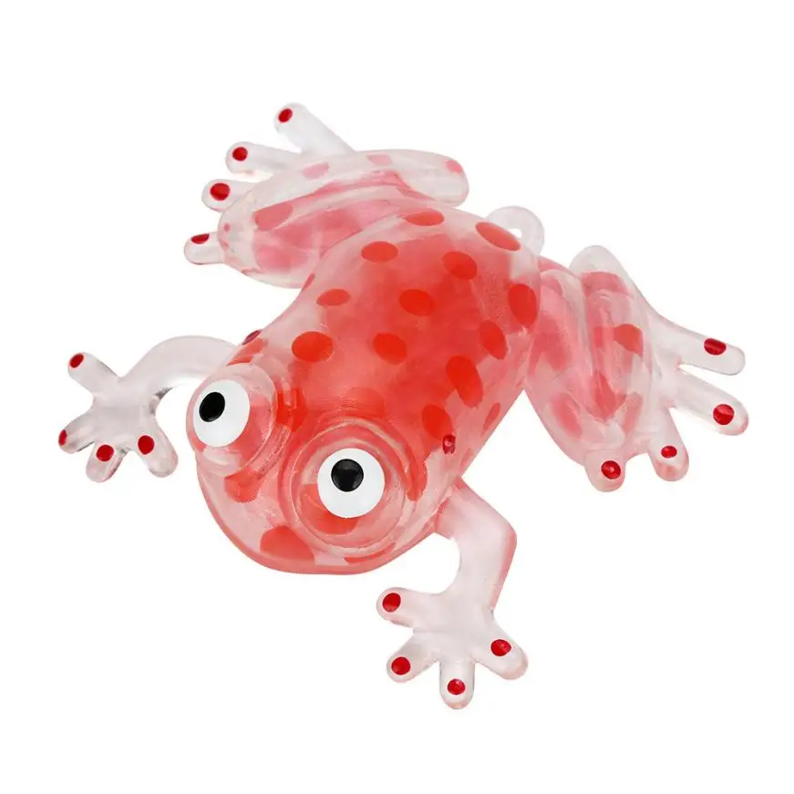 MUQGEW горячая Распродажа Новинка 6 см шарик для снятия стресса липкий сжимающий лягушки сжимающий стресс облегчающая игрушка мяч для снятия стресса игрушки для детей - Цвет: Красный
