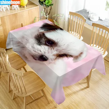 

Animal Pattern Tablecloth Chinese Crested Table Cloth Dustproof Washable Cloth Rectangular Table Cover for Home table Decor