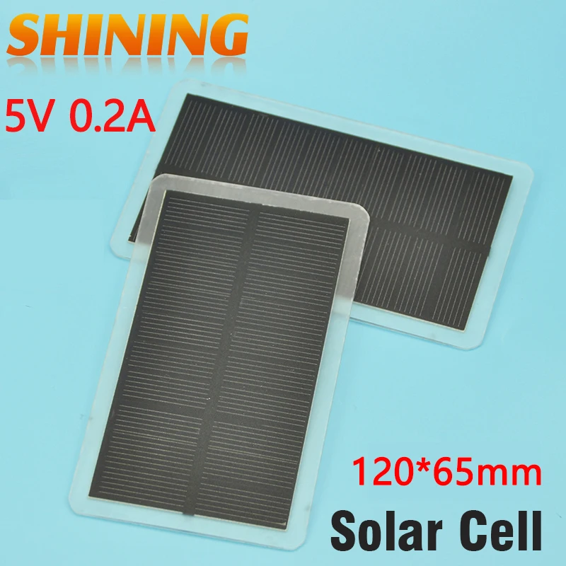 

2Pcs/Lot 1W 5V Mini Solar Cell Solar Module Monocrystalline Solar Panel DIY Charger For 3.7V Battery Free Shipping