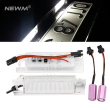 18 светодиодов светильник номерного знака CANBUS для Vauxhall Opel для Corsa C D Astra H J 7000 K 12V DC супер белый цвет