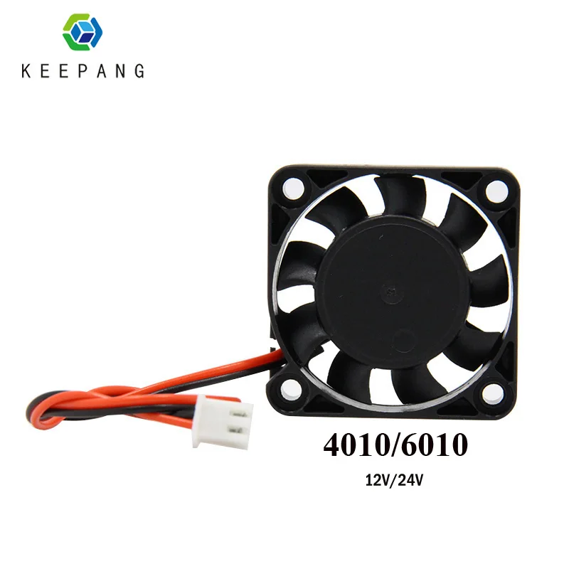 Кулер для 3D принтера Kee Pang DC 12 В 24 2510 3010 4010 5010 6010 мм с 2 контактным проводом Dupont|cooling fan 3d printer|3d printer coolingfan |