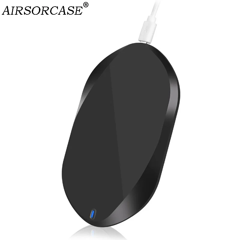 

5V 2A Qi USB Wireless Charger for iPhone XR XS Max X 8 Plus Flash Charge 10W Fast Wireless Charging Pad for Samsung S8 S9 Plus
