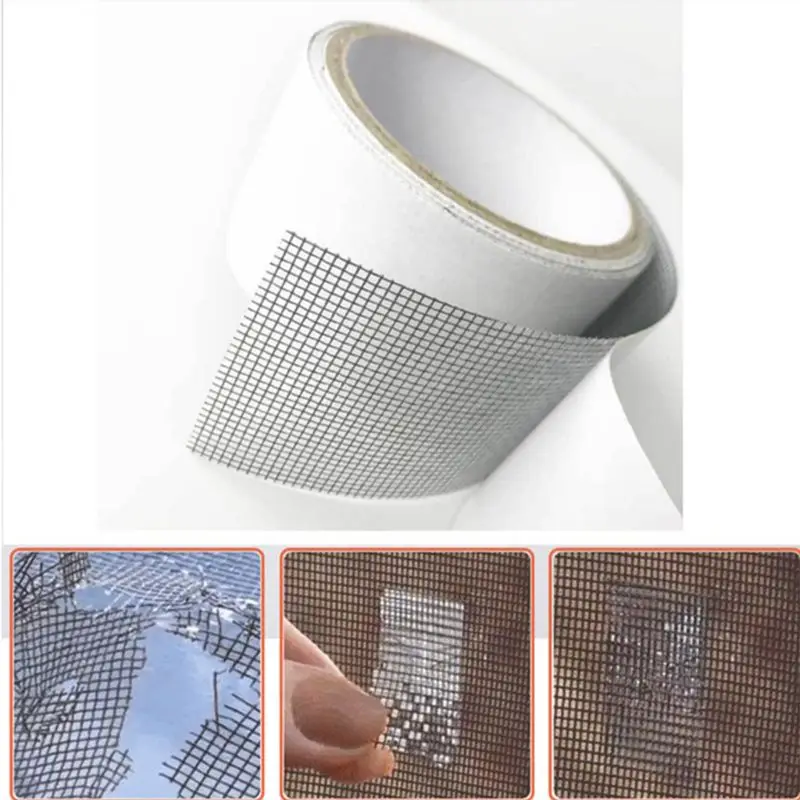 2Roll Mosquito Screen Repair Tape Kit Strong Adhesive &amp Waterproof Covering up Holes for Window Door Fiberglass Mesh | Строительство