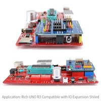 חיישן arduino ריץ-תכליתית UNO R3 Atmega328P פיתוח Board עבור Arduino UNO R3 עם MP3 / DS1307 RTC / טמפרטורה / Touch חיישן מודול (5)