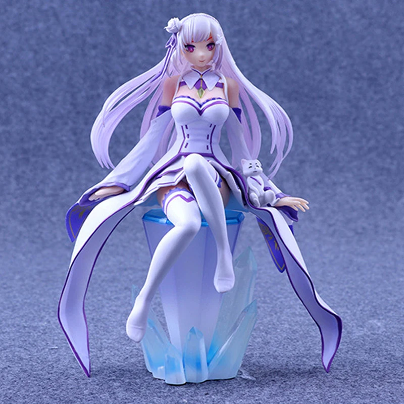

Good PVC 1/8 Sexy Angel Emilia Action Figure Anime Life in a different world from Zero Model Toy Girls Gift Collectibles