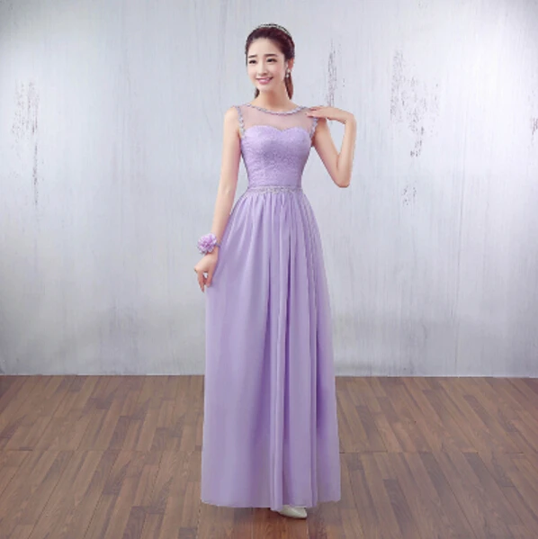 Long Bridemaids Women Dress Xxl Elegant Size 6 Special Purple