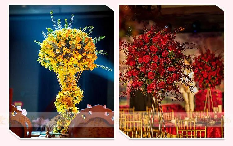 Flone 35cm Artificial Rose Peony Hydrangea Flower Ball Fake Flower Ball Simulation Silk Flower Wedding Party Decor Flower Ball (27)