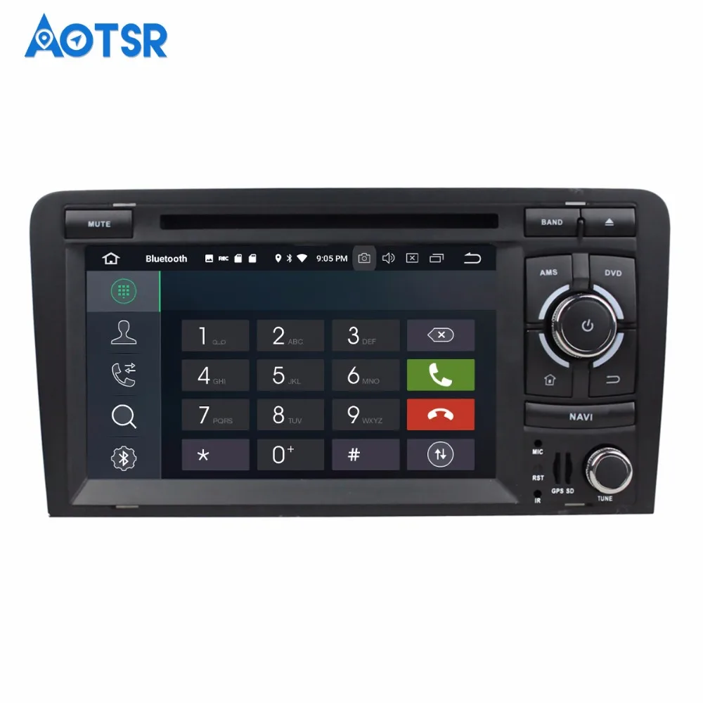 Flash Deal 2 DIN Car Multimedia Android 8.0 For Audi A3 S3 2003 2004 2005 2006 2007 2008 2009-2013 4+32gb Radio GPS Navi IPS Screen stereo 5