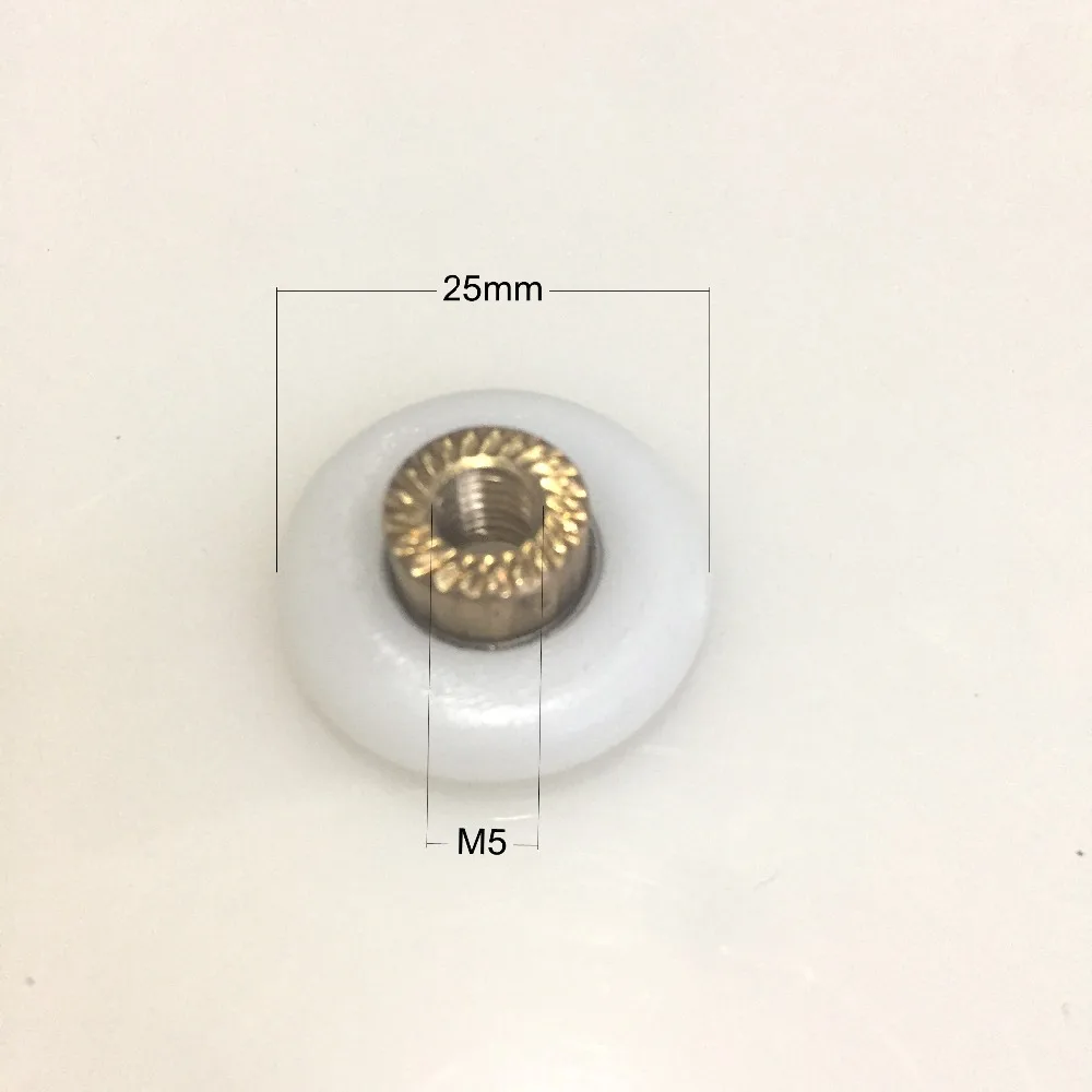 8 шт. прочный Замена Душ дверные ролики/бегуны/колеса 25 мм диаметр колеса запасная часть с винтом