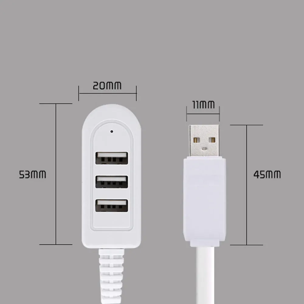 3 Ports USB HUB 3.0 USB Splitter Adapter Rotatable High Speed Type c hub for Notebook/Tablet Computer PC Peripherals