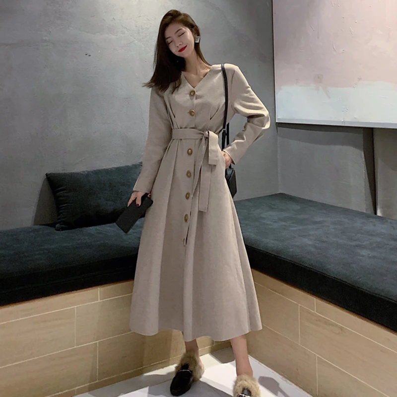 

2019 spring autumn Retro long dress bandage Slim elegant lady temperament sexy ladies dress slim dresses robe femme vestidos