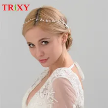 TRiXY H26 Элегантный Кристалл бисера Люкс головной убор с расческой Удивительные Свадебные аксессуары жемчуг бисером свадебные аксессуары руководителя