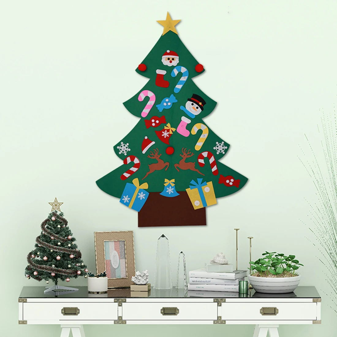 aliexpress com buy diy door wall hanging christmas tree pendant wall hanging christmas tree
