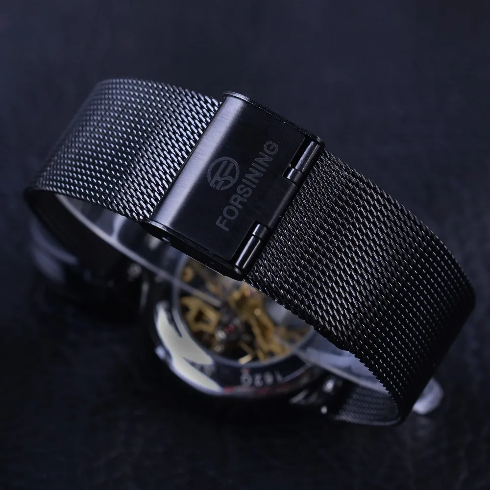 Forsining Fashion Luxury Thin Small Dial Unisex Design Waterproof Watches Men Luxury Brand Skeleton Watch Male Wristwatch
