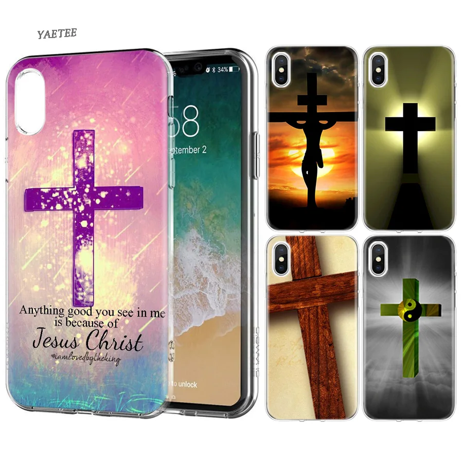 

Fundas Soft Silicone Phone Back Case For Apple iPhone 6 6S 7 8 Plus X XS MAX XR 5S 5C SE 5 Cover Bible Jesus Christ Christian Cr