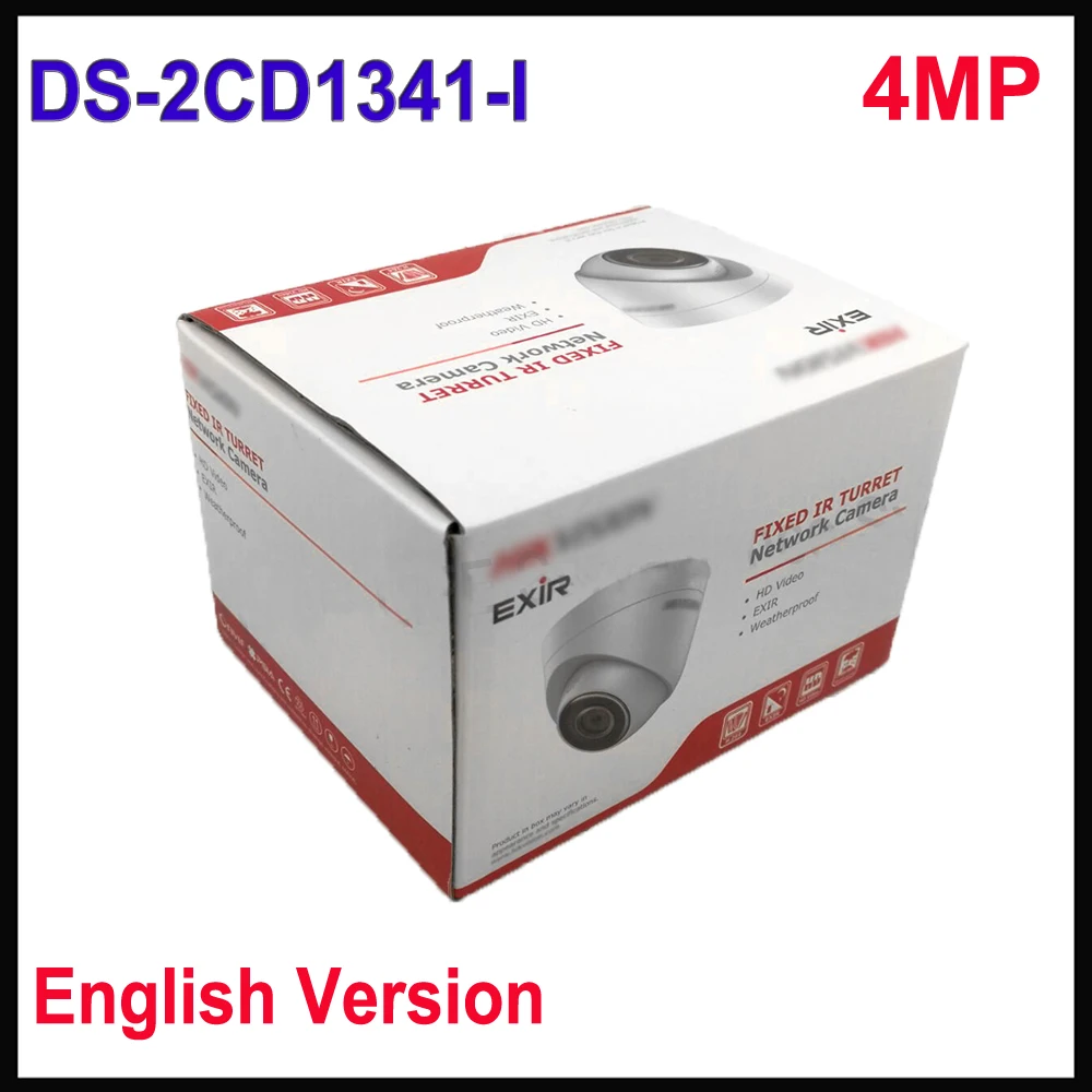 Free shipping Stardot Hik 4MP CCTV camera DS-2CD1341-I replace DS-2CD2345-I POE ip camera 4mp upgradable firmware