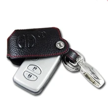 Для Toyota Camry Highlander Land Cruiser кожаный дистанционный Интеллектуальный брелок держатель Чехол Прямая