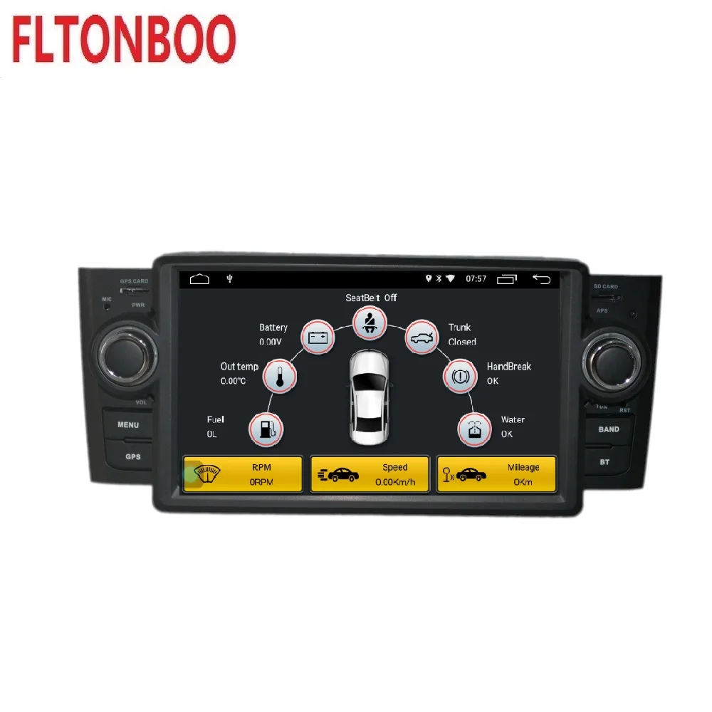 Flash Deal 7 inch 2 din android 9 car DVD gps navigation for fiat LINEA,radio,wifi,quad core,English,russian,french 3