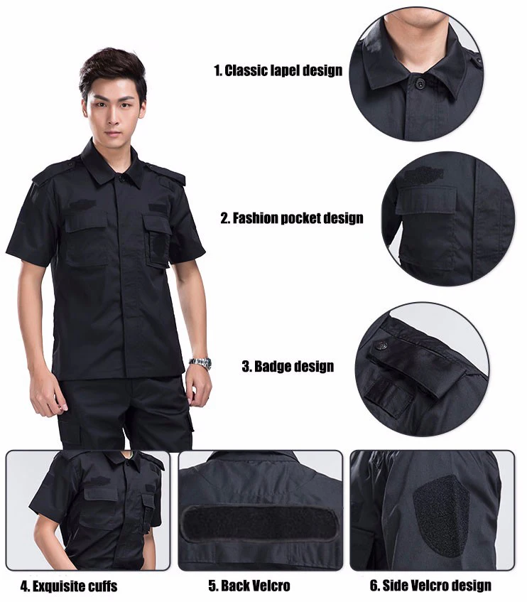 Уличная летняя Мужская охотничья одежда черный ястреб Костюмы Военная тренировочная тактическая безопасность с коротким рукавом наборы рубашка+ брюки CS наборы