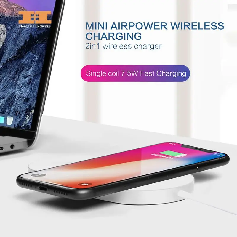 

Wireless Charger fast charging Wireless Pad for iPhone X 8 8 plus Sumsang S7edge S6 S8 S8P Per iWatch 3 2 QI Caricabatterie