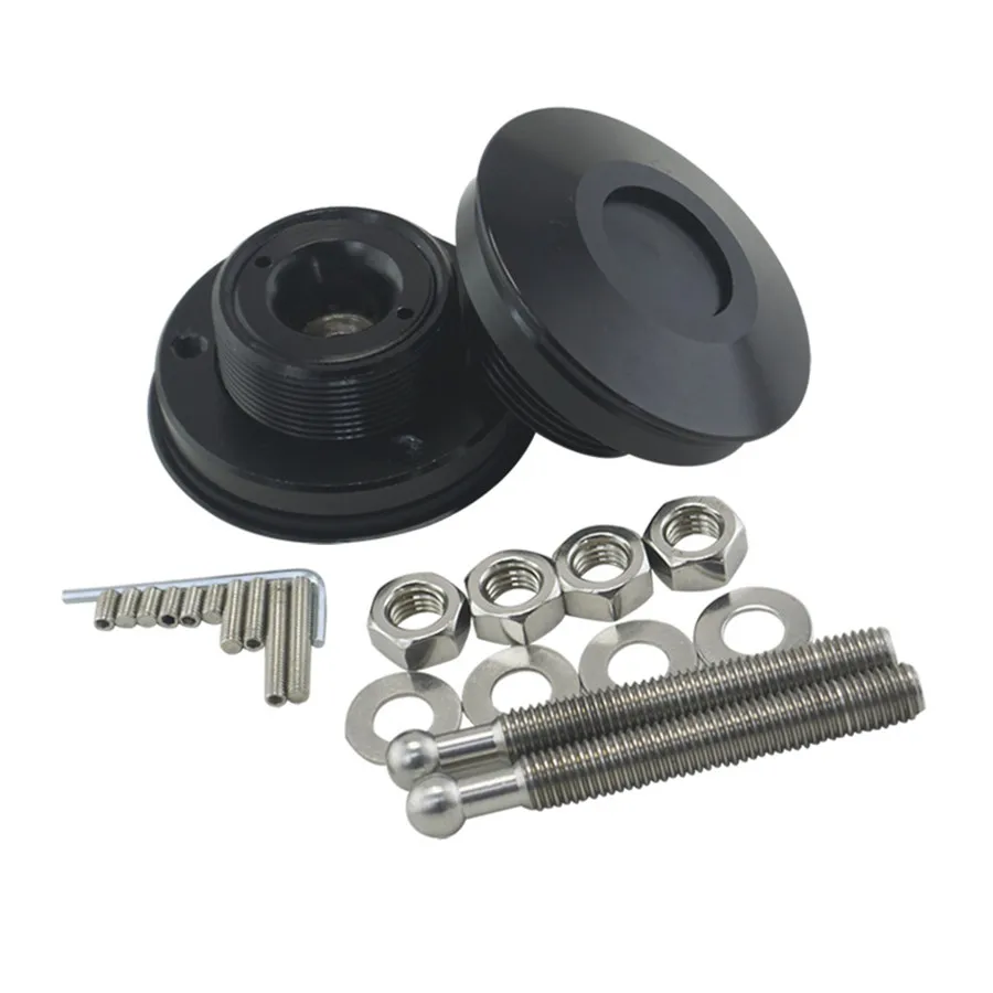 

2PCS Universal Car Styling Metal Push Button Billet Low Profile Hood Pins Lock Clip Kit Car Quick Pins High Quality