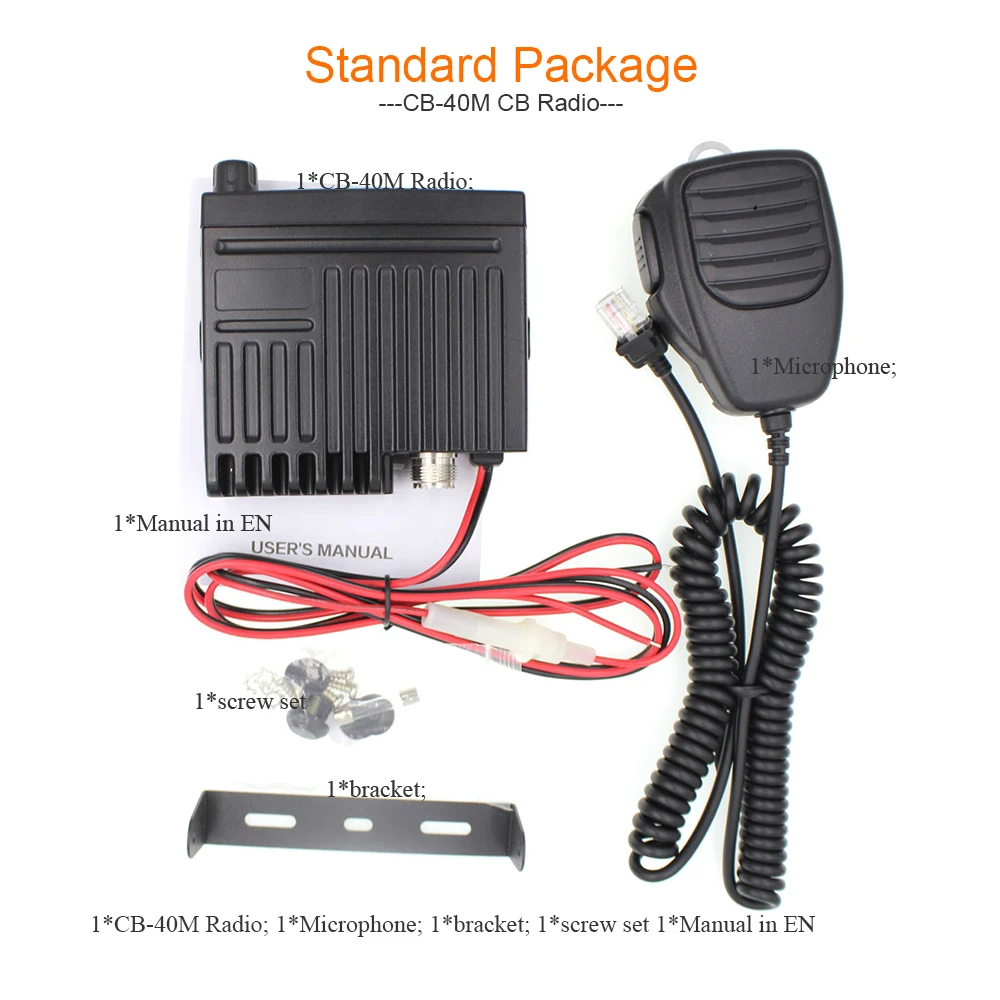 Ultra Mini CB-40M 25.615-30.105MH 8W Citizen band CB Radio Mobile Transceiver Compact AM/FM Car radio same with AC-001 AR-925