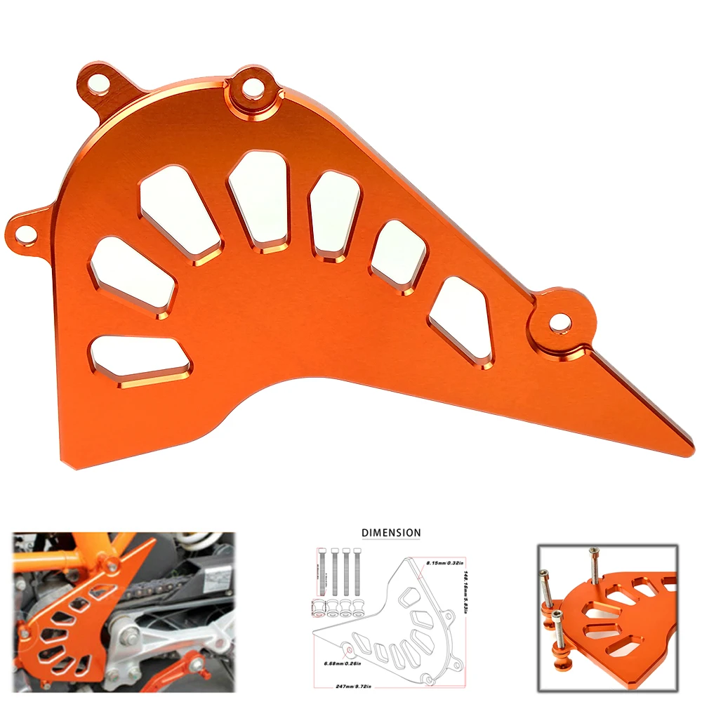 

For KTM RC390 RC 390 2014-2015 Accessories Motorcycles Motorbike Motocross CNC Aluminum Front Sprocket Chain Cover Guard Protect