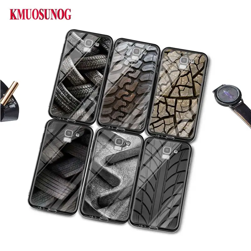 

Black Silicone Case Tire Tread whee Fashion for Samsung Galaxy j8 j7 j6 j5 j4 j3 Plus Prime 2018 2017 2016 Phone Bag Cover