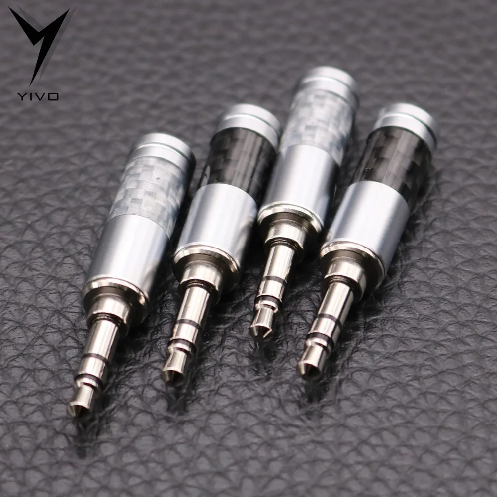 10 шт. HiFi DIY Hi end белый черный углеродное волокно 3 5 1/8 &quotнаушники мм аудио мини Джек