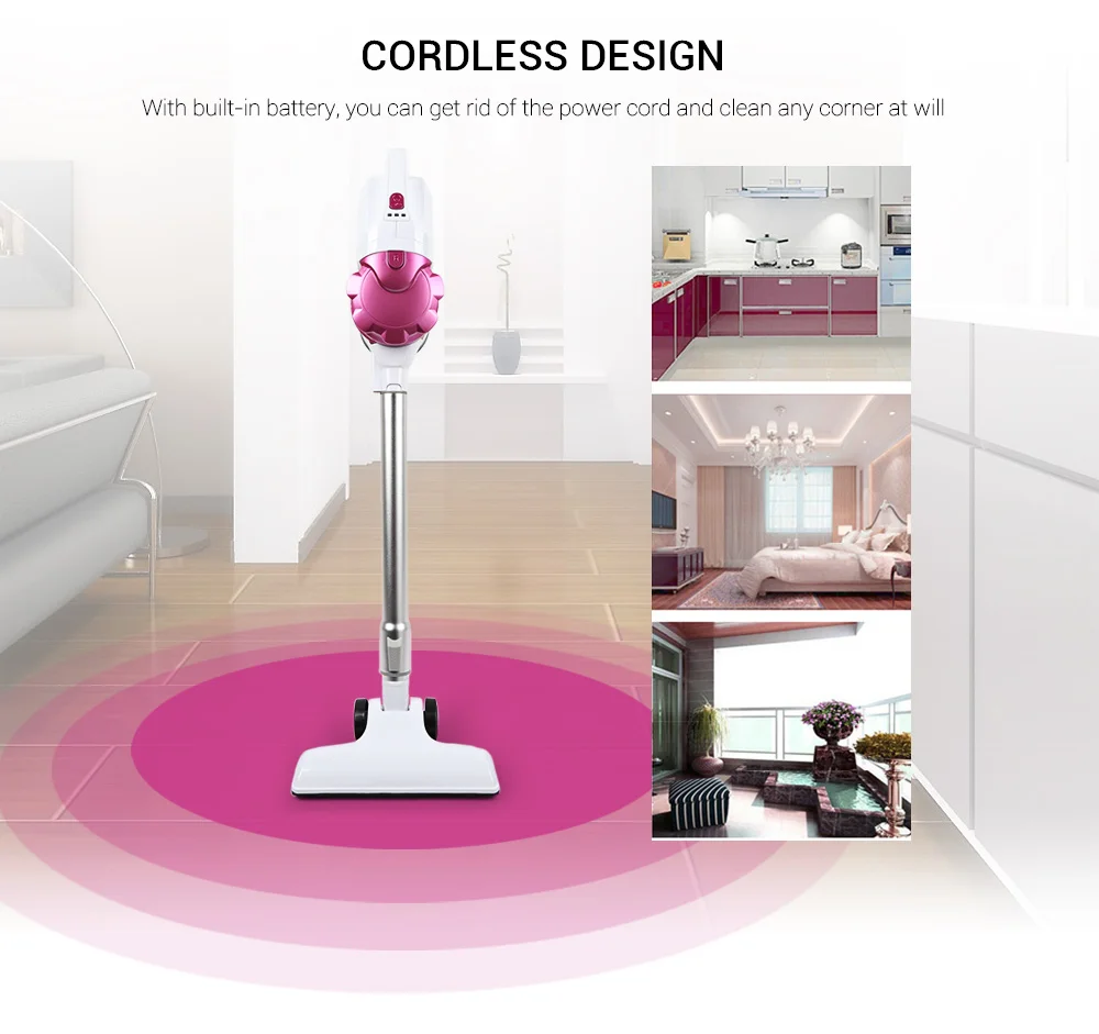 ZEK ZC1018 Cordless Rechargeable Handheld High-power Vacuum Cleaner