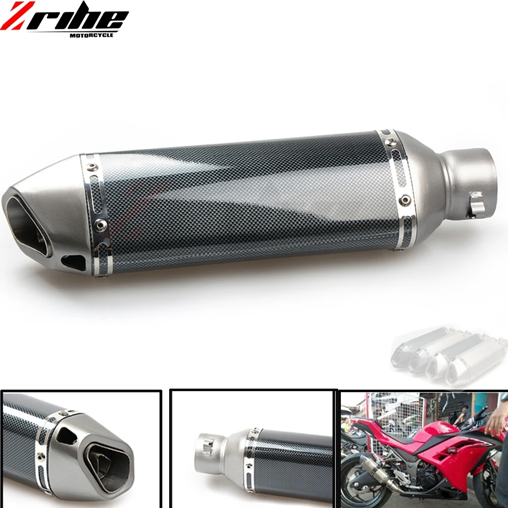 Универсальный глушитель для мотоцикла 51 мм выхлопная труба на входе Honda VFR 750 800
