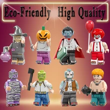 Подарок на Хэллоуин, пугало, зёреф, эльсон, ведьма велард, тыква, вампир, Майер, охота, строительные блоки, игрушки для детей, подарки, PG8174