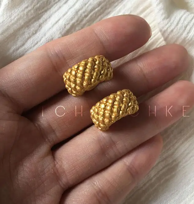 

Timeless Wonder Retro Disc Hammered Statement Earrings for Women Hiphop Party Gift Brincos Rare Prom Drama Vintage New Top 3249