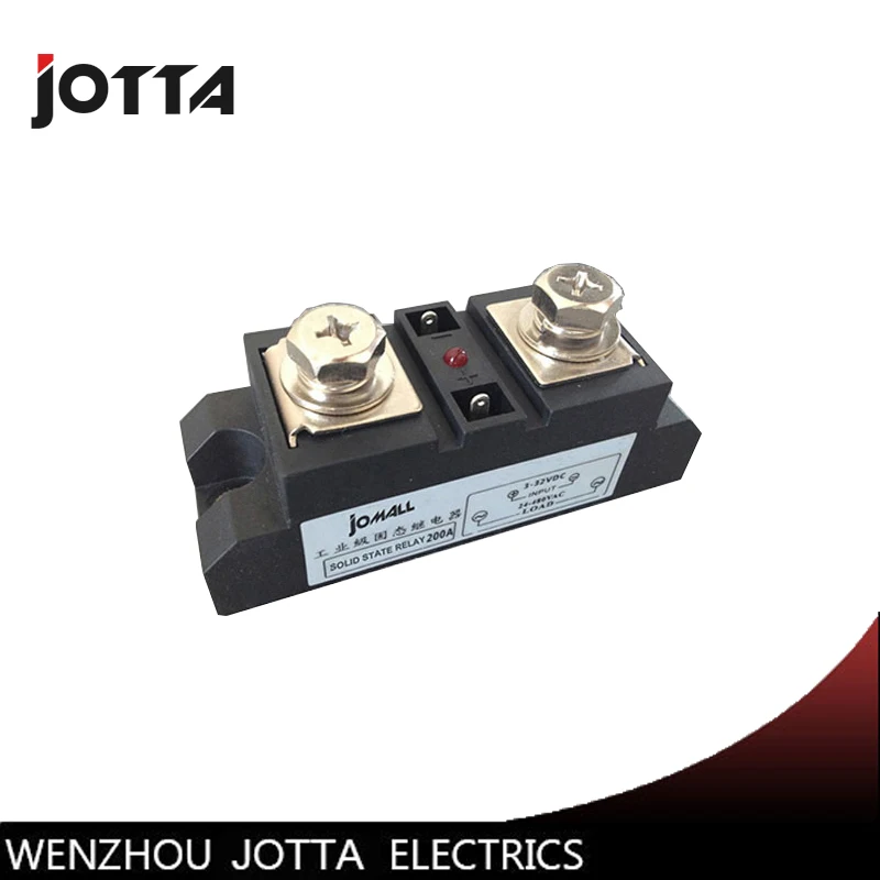 

250A Industrial SSR Single-phase Solid State Relay 250A Input 4-32VDC Output 24-680AC
