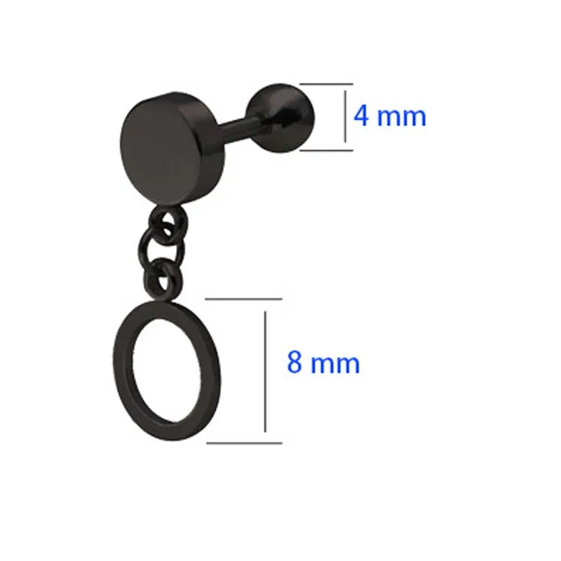 circle pendant earrings