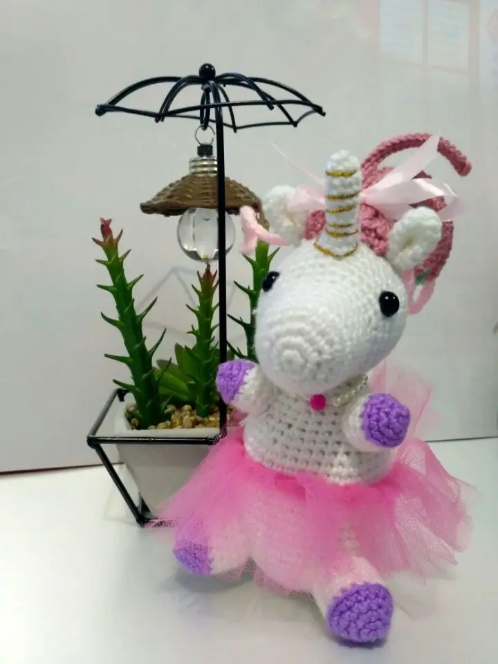 Амигуруми девочка единорон игрушка кроше кукла погремушки|doll rattle|toy rattlecrochet rattle |