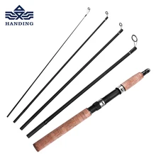

Handing 5 sections Lure fishing Rod high Carbon fiber spinning rod cork handle fishing pole Ultra light Fishing Rod carp fishing